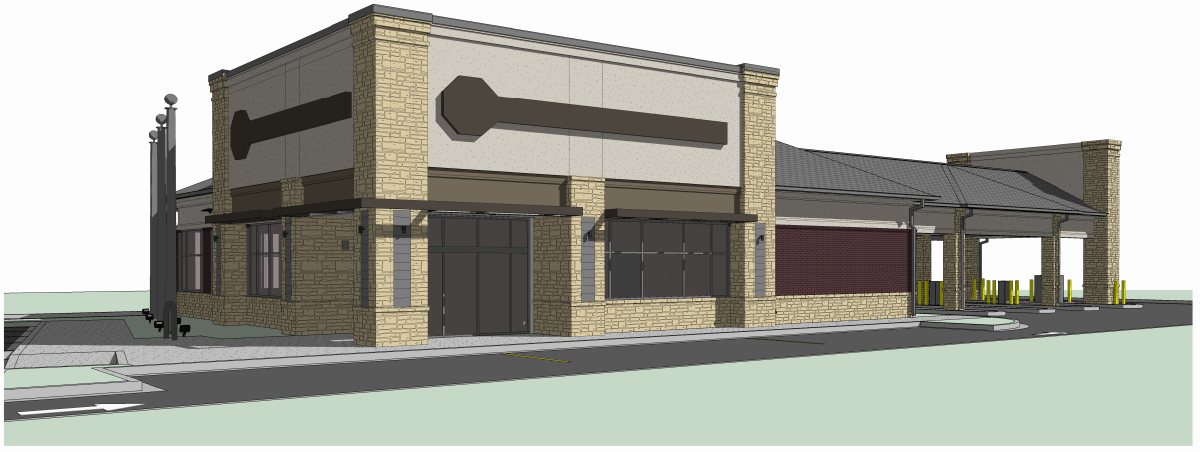 A rendering of the upcoming First National Bank in Loveland, CO