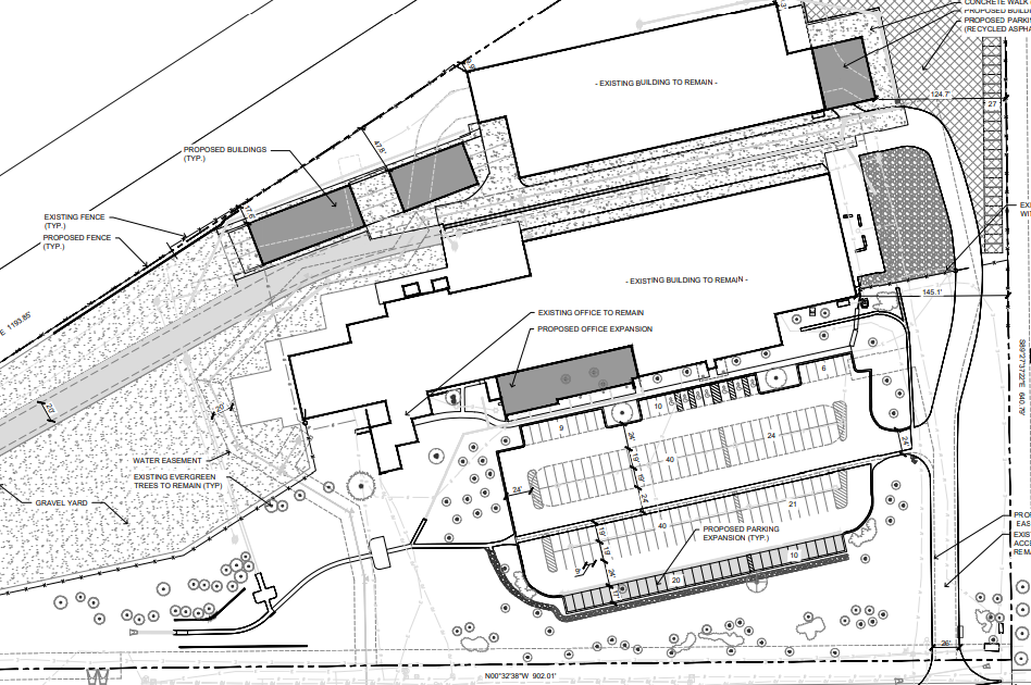 Site plan for Tri-Point expansion in Loveland