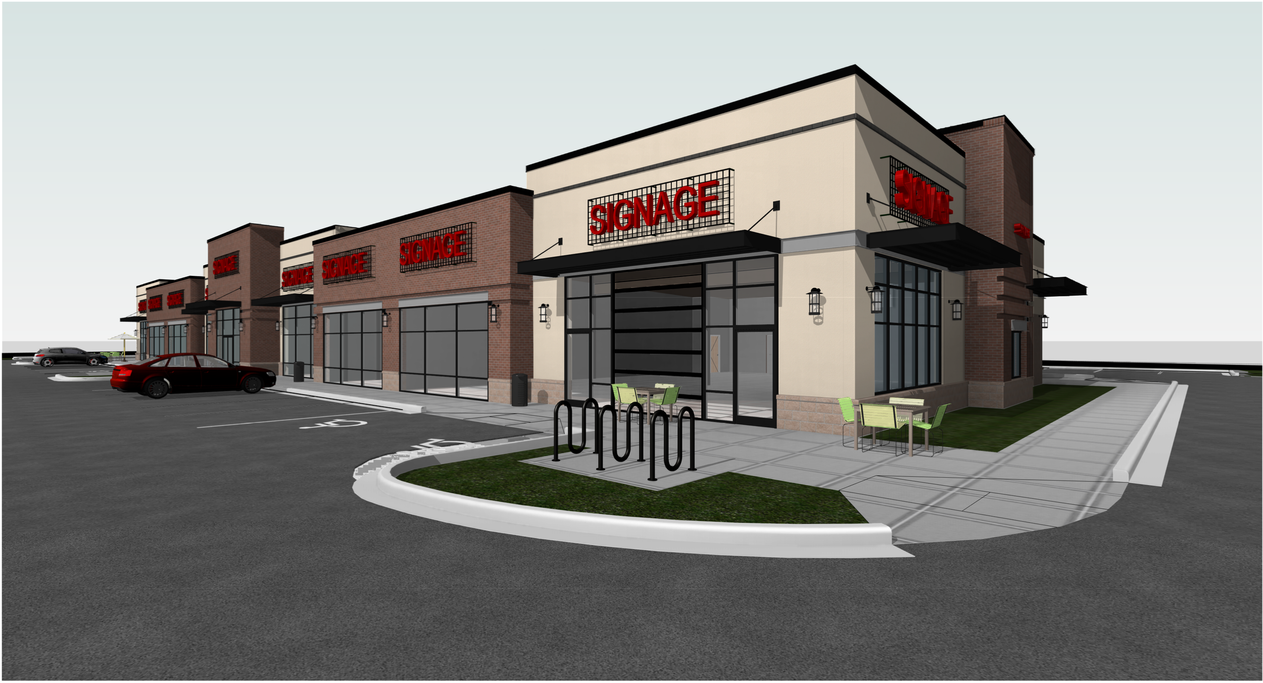 Rendering of Southmoor Retail Plaza in Longmont, CO
